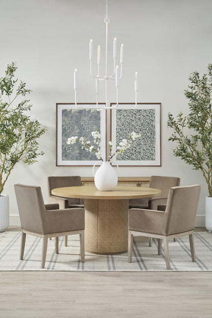 Essentials For Living - Bronze Bay Cannes 54" Round Dining Table - 5277.NAT-OAK view 6