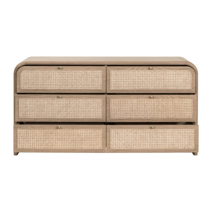 Essentials For Living - Bronze Bay Cannes 6-Drawer Double Dresser - 5282.NAT-OAK view 2