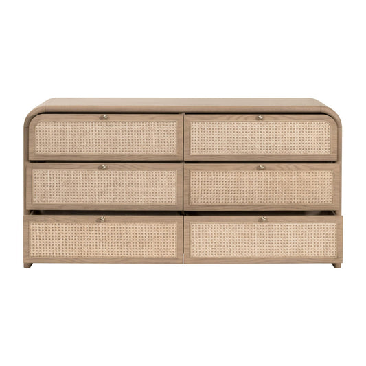Essentials For Living - Bronze Bay Cannes 6-Drawer Double Dresser - 5282.NAT-OAK view 2