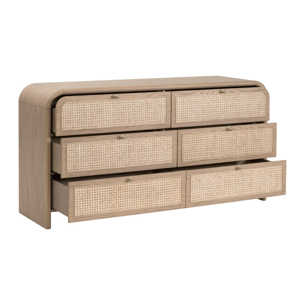 Essentials For Living - Bronze Bay Cannes 6-Drawer Double Dresser - 5282.NAT-OAK view 4