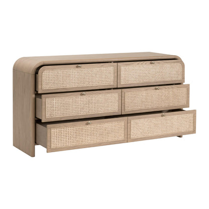 Essentials For Living - Bronze Bay Cannes 6-Drawer Double Dresser - 5282.NAT-OAK view 4