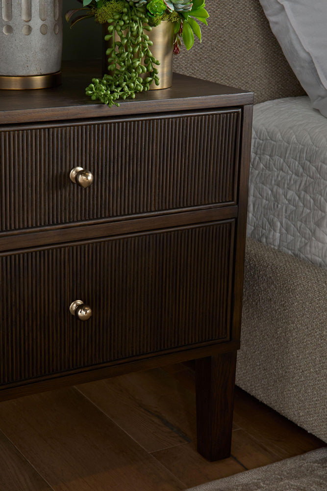 Essentials For Living - Bronze Bay Highland 2-Drawer Nightstand - 5256.DB-OAK view 8
