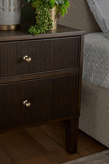 Essentials For Living - Bronze Bay Highland 2-Drawer Nightstand - 5256.DB-OAK view 8