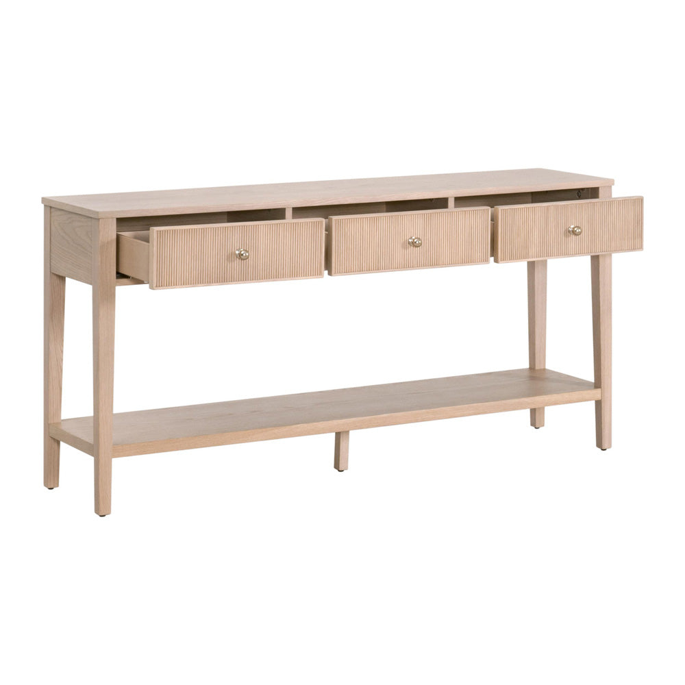 Essentials For Living - Bronze Bay Highland 3-Drawer Console Table - 5268.NAT-OAK view 4