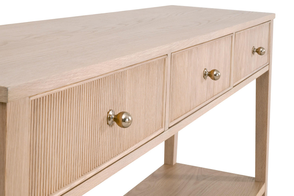 Essentials For Living - Bronze Bay Highland 3-Drawer Console Table - 5268.NAT-OAK view 6