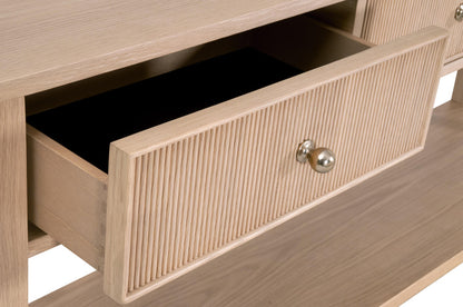 Essentials For Living - Bronze Bay Highland 3-Drawer Console Table - 5268.NAT-OAK view 7