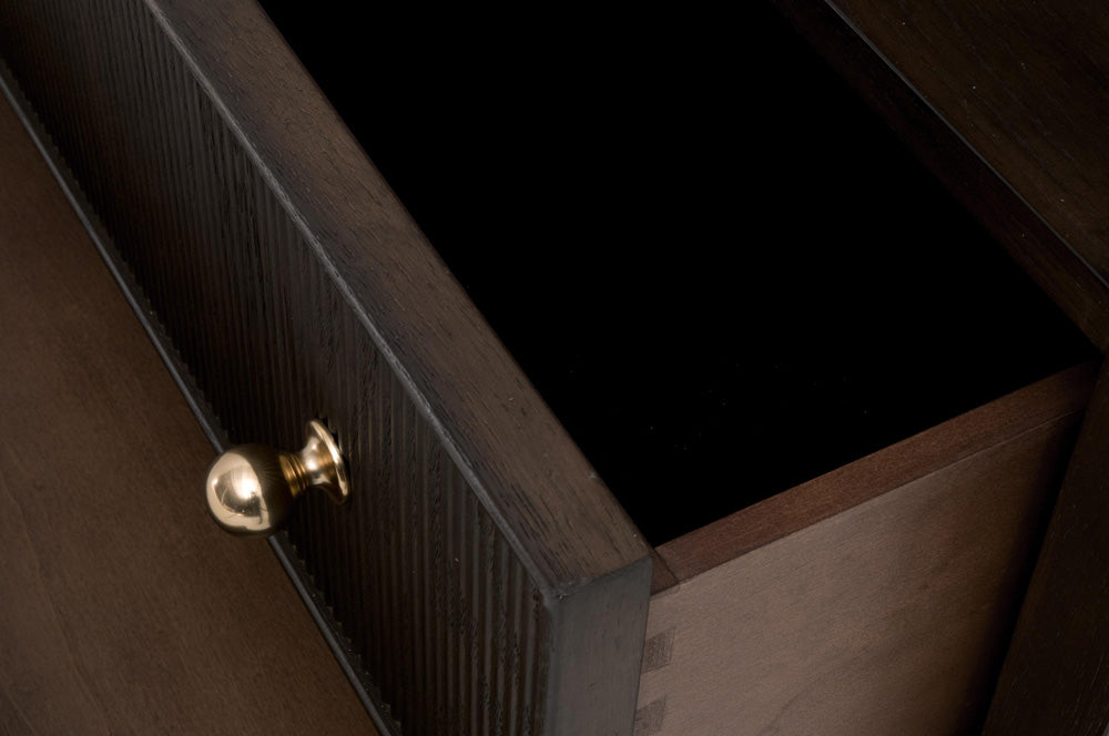 Essentials For Living - Bronze Bay Highland Open Shelf 2-Drawer Nightstand - 5257.DB-OAK view 8