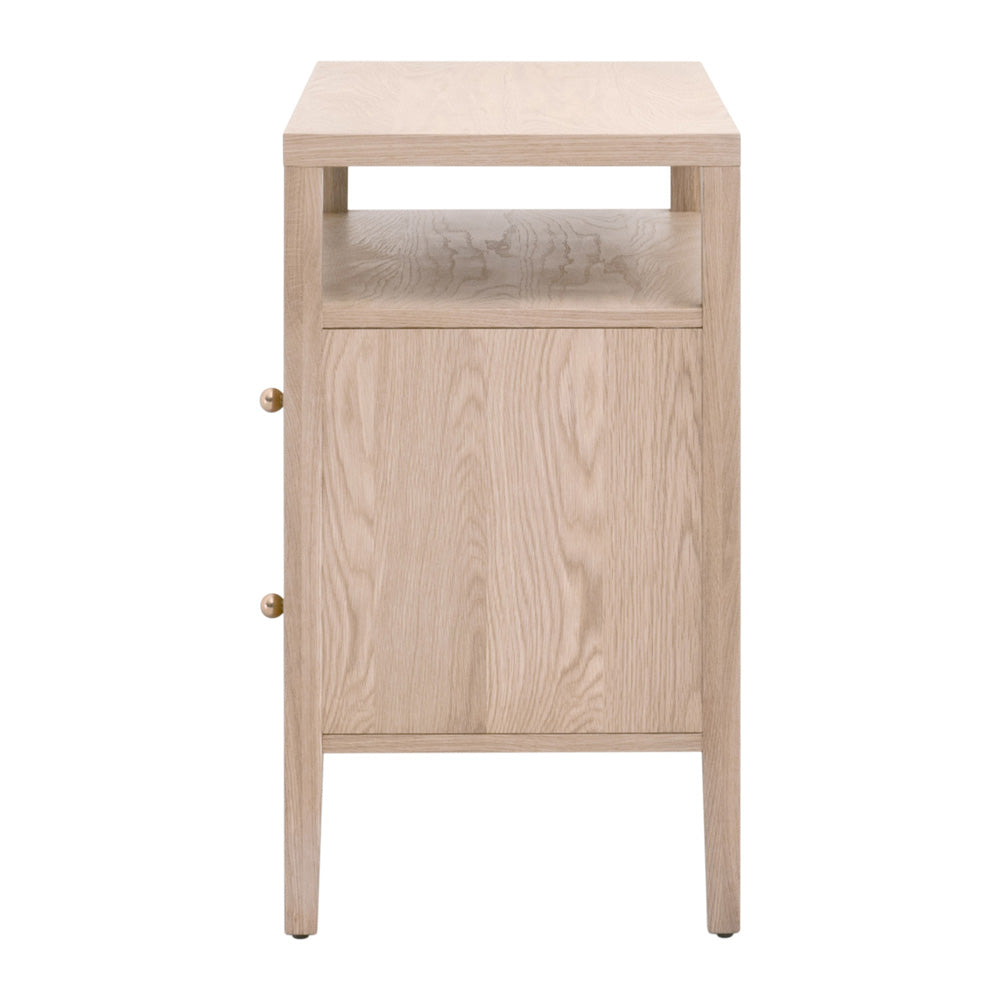 Essentials For Living - Bronze Bay Highland Open Shelf 2-Drawer Nightstand - 5257.NAT-OAK view 5