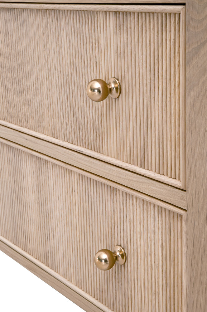 Essentials For Living - Bronze Bay Highland Open Shelf 2-Drawer Nightstand - 5257.NAT-OAK view 9
