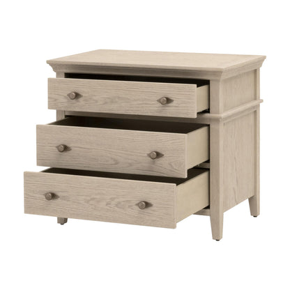 Essentials For Living - Bronze Bay Oxford 3-Drawer Nightstand - 5285.WW-OAK view 4
