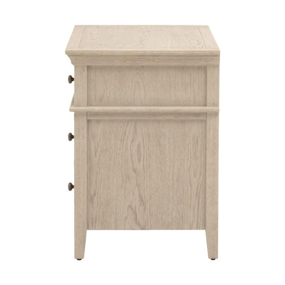 Essentials For Living - Bronze Bay Oxford 3-Drawer Nightstand - 5285.WW-OAK view 5