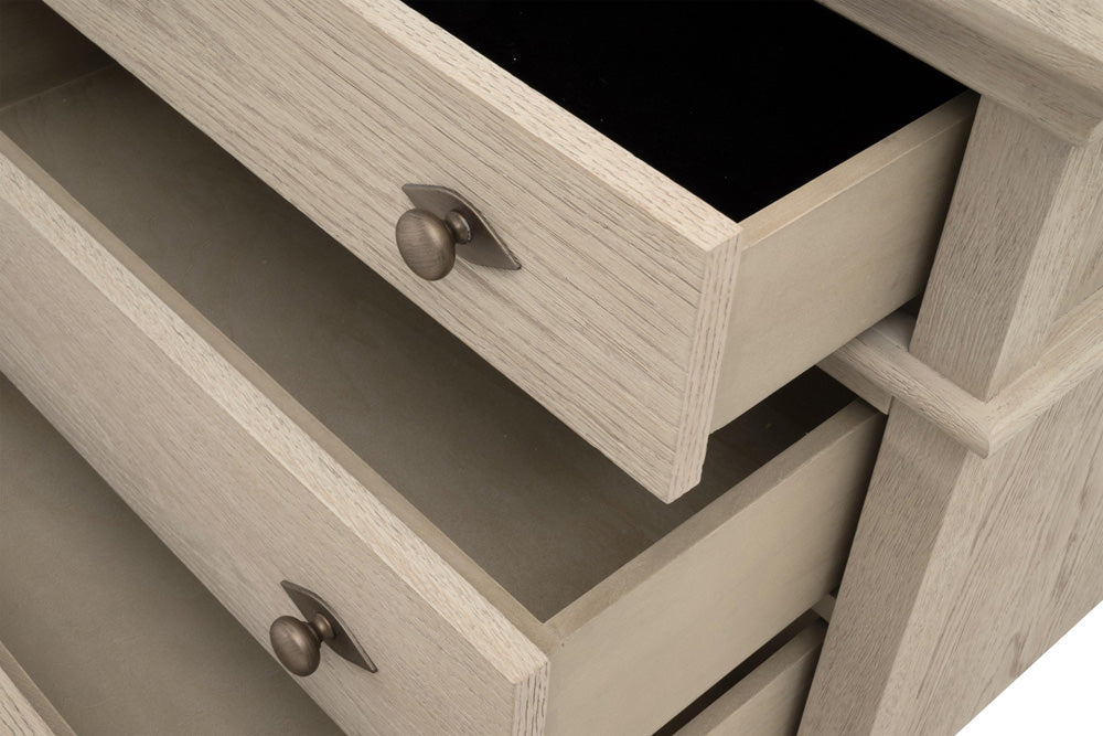 Essentials For Living - Bronze Bay Oxford 3-Drawer Nightstand - 5285.WW-OAK view 7