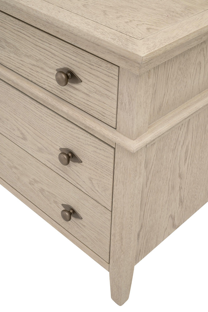 Essentials For Living - Bronze Bay Oxford 3-Drawer Nightstand - 5285.WW-OAK view 9