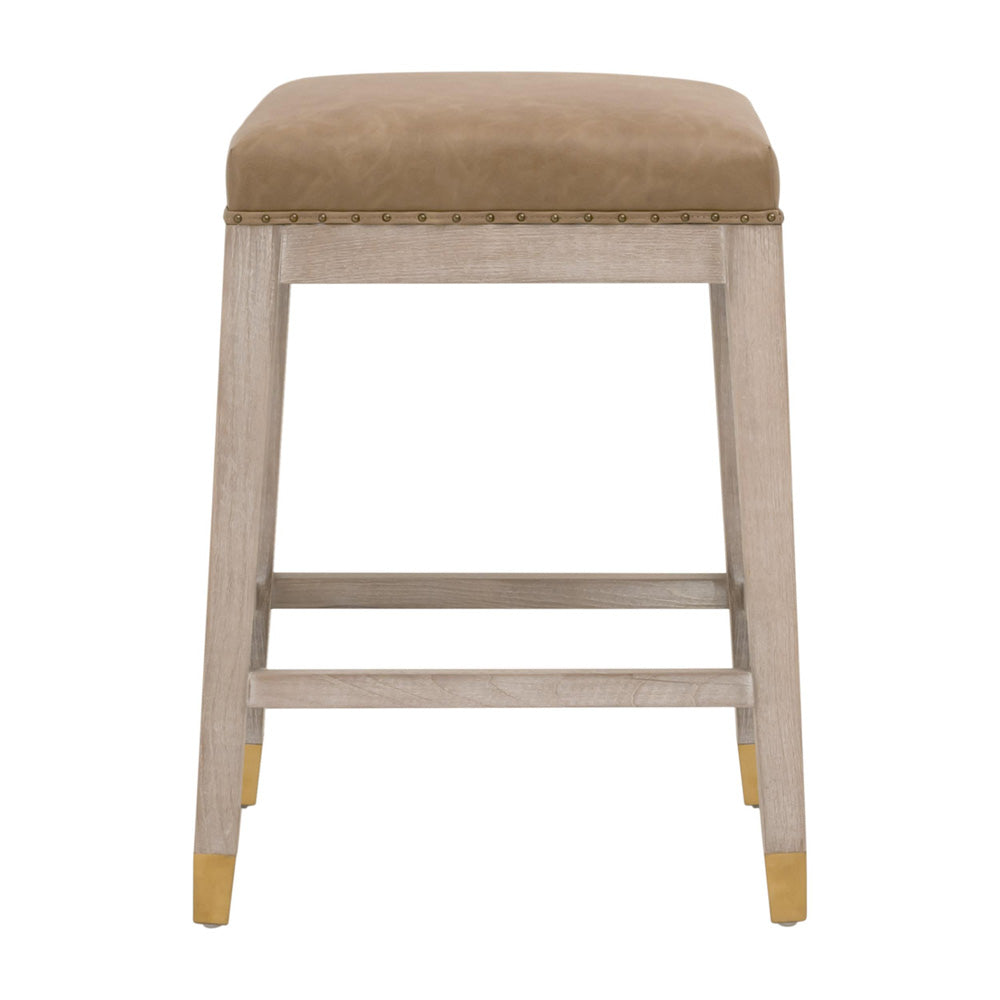 Essentials For Living - Essentials Wyatt Counter Stool - 6475-CSUP.NG/IVT/GLD view 1