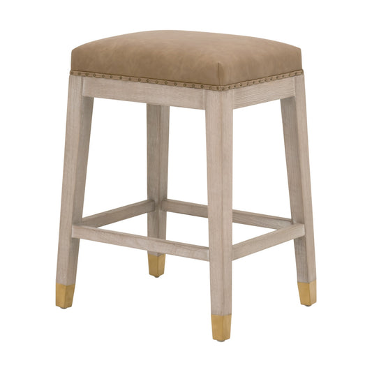 Essentials For Living - Essentials Wyatt Counter Stool - 6475-CSUP.NG/IVT/GLD view 2