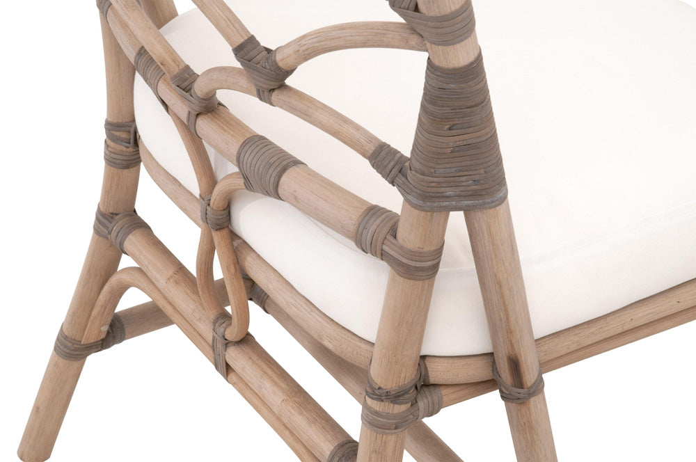 Essentials For Living - Sel De Mer Crescent Dining Chair, Set of 2 - 3635.MG-MG/BLCH view 7