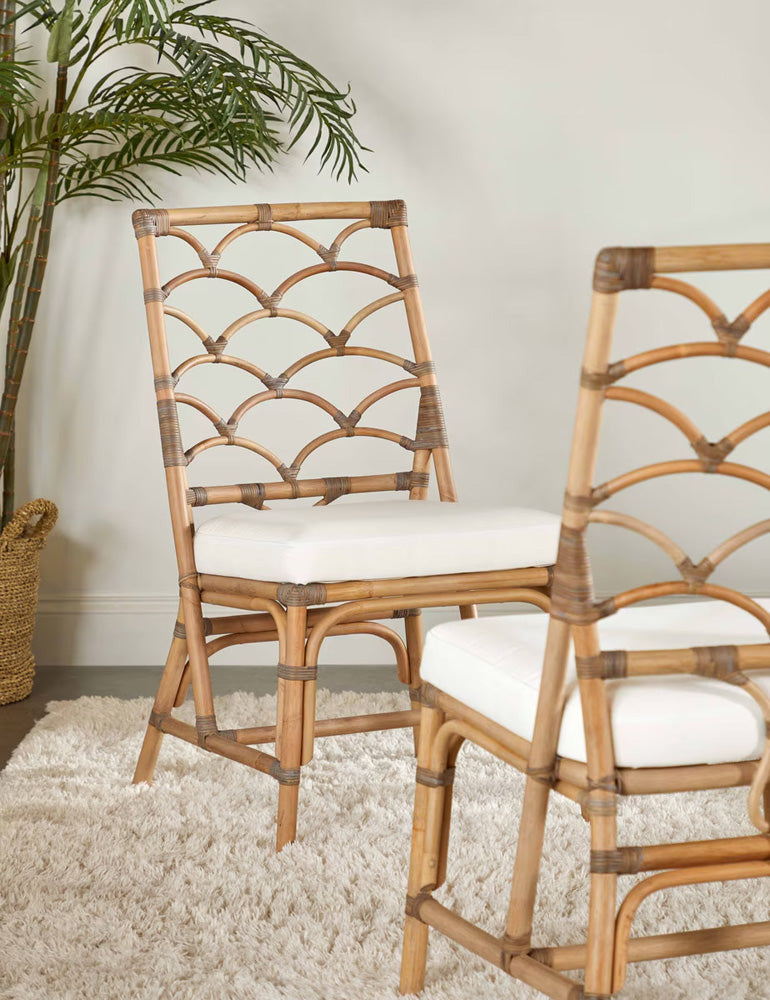 Essentials For Living - Sel De Mer Crescent Dining Chair, Set of 2 - 3635.MG-MG/BLCH view 8