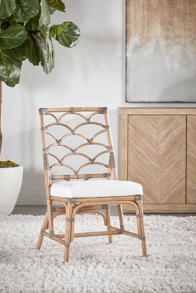 Essentials For Living - Sel De Mer Crescent Dining Chair, Set of 2 - 3635.MG-MG/BLCH view 9