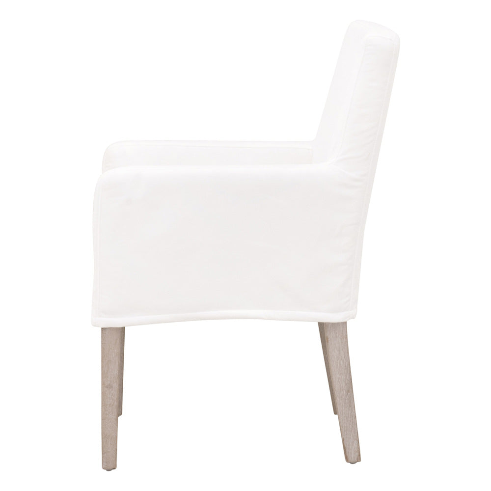 Essentials For Living - Stitch & Hand - Dining & Bedroom Drake Slipcover Arm Chair - 6664.LPPRL/NG view 3