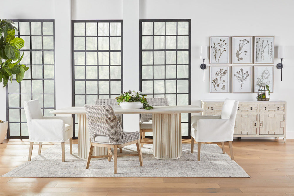 Essentials For Living - Stitch & Hand - Dining & Bedroom Drake Slipcover Arm Chair - 6664.LPPRL/NG view 11