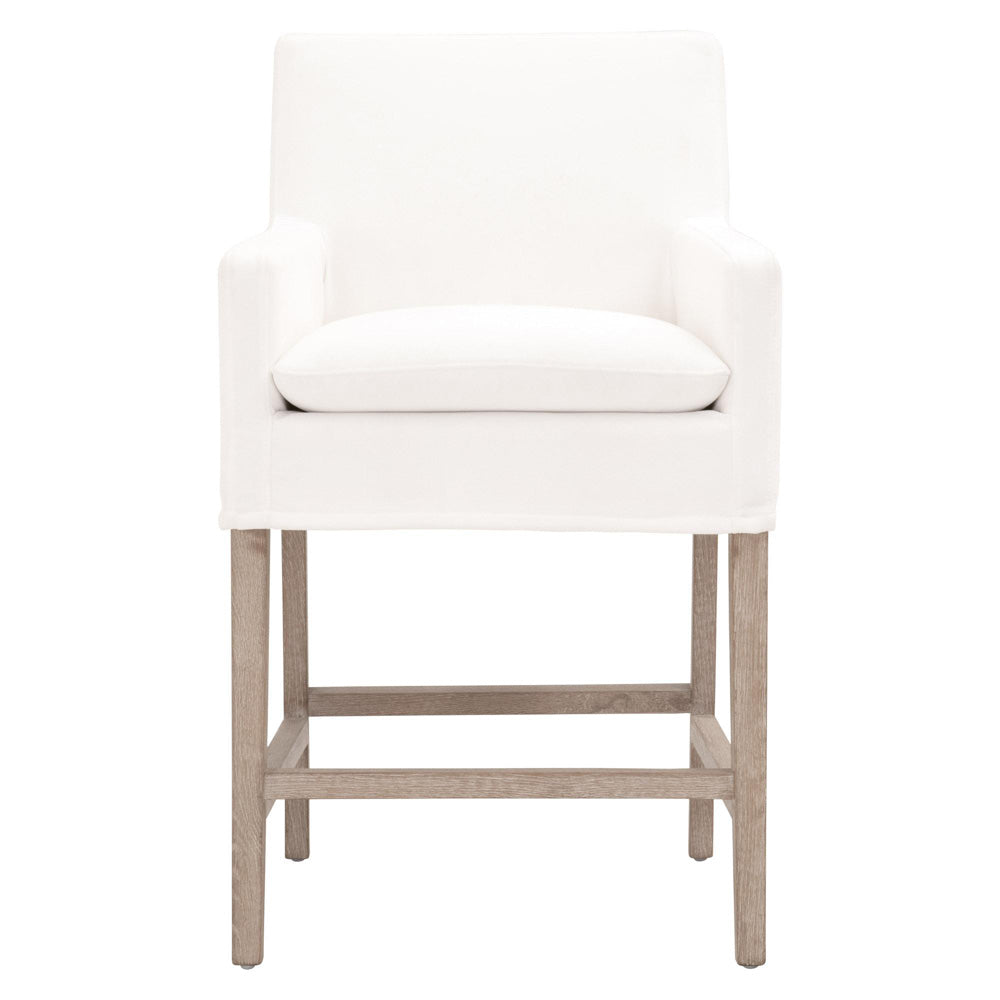 Essentials For Living - Stitch & Hand - Dining & Bedroom Drake Slipcover Counter Stool - 6664CS.LPPRL/NG view 1