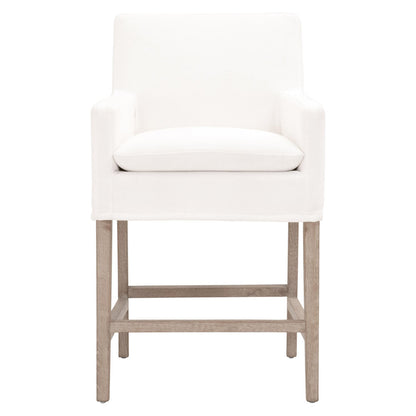 Essentials For Living - Stitch & Hand - Dining & Bedroom Drake Slipcover Counter Stool - 6664CS.LPPRL/NG view 1