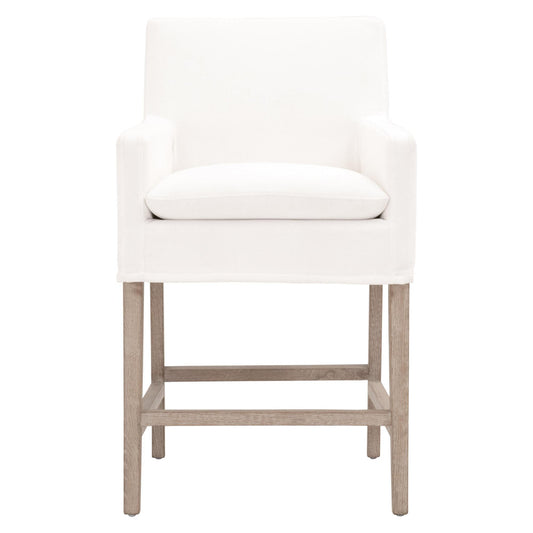 Essentials For Living - Stitch & Hand - Dining & Bedroom Drake Slipcover Counter Stool - 6664CS.LPPRL/NG view 1
