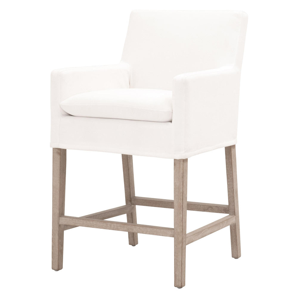 Essentials For Living - Stitch & Hand - Dining & Bedroom Drake Slipcover Counter Stool - 6664CS.LPPRL/NG view 2