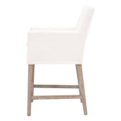 Essentials For Living - Stitch & Hand - Dining & Bedroom Drake Slipcover Counter Stool - 6664CS.LPPRL/NG view 3