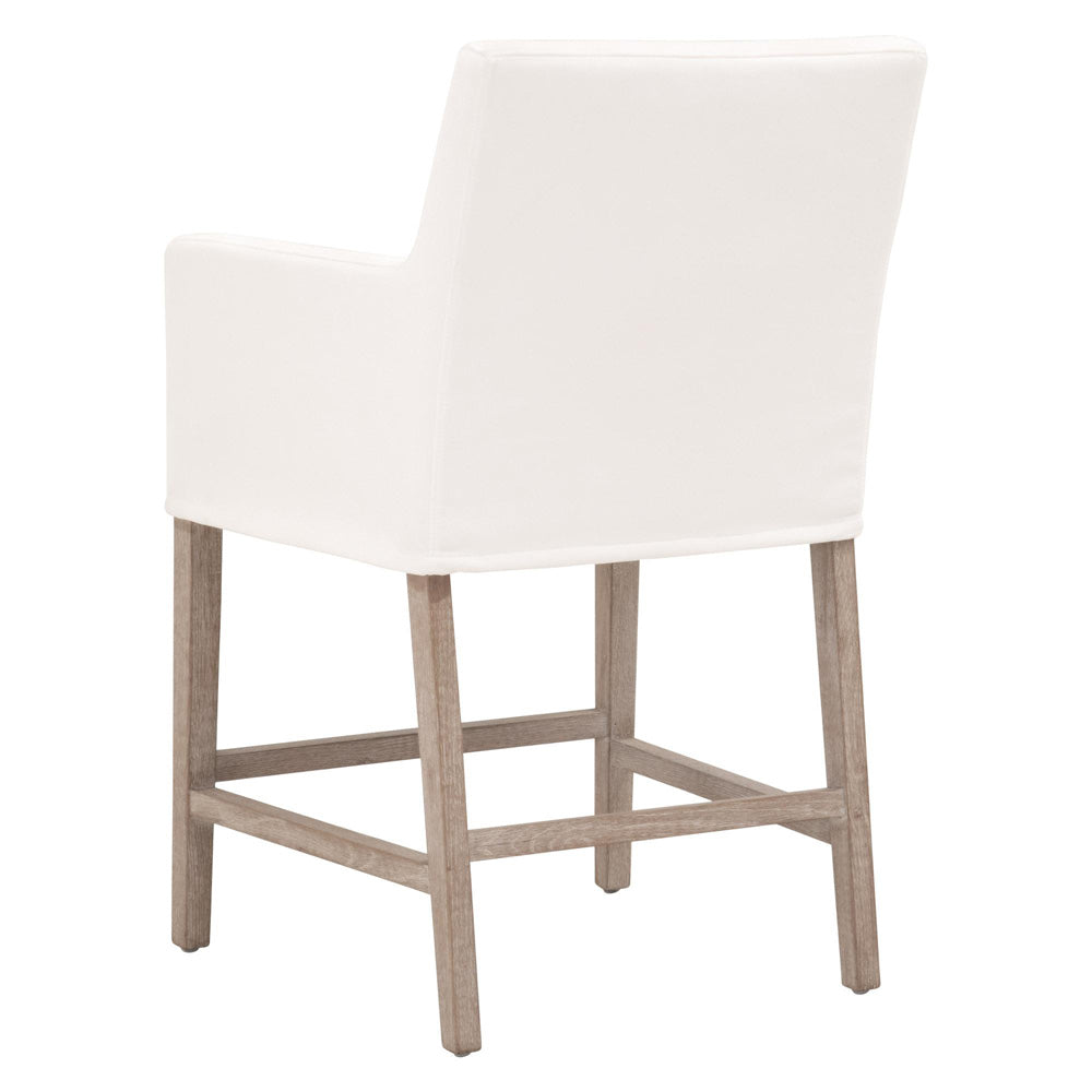 Essentials For Living - Stitch & Hand - Dining & Bedroom Drake Slipcover Counter Stool - 6664CS.LPPRL/NG view 4