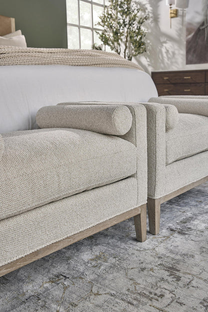 Essentials For Living - Stitch & Hand - Dining & Bedroom Keaton Upholstered Accent Stool - 6700-S.LGLIN/NG view 8