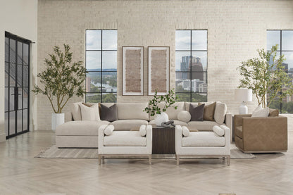 Essentials For Living - Stitch & Hand - Dining & Bedroom Keaton Upholstered Accent Stool - 6700-S.LGLIN/NG view 10