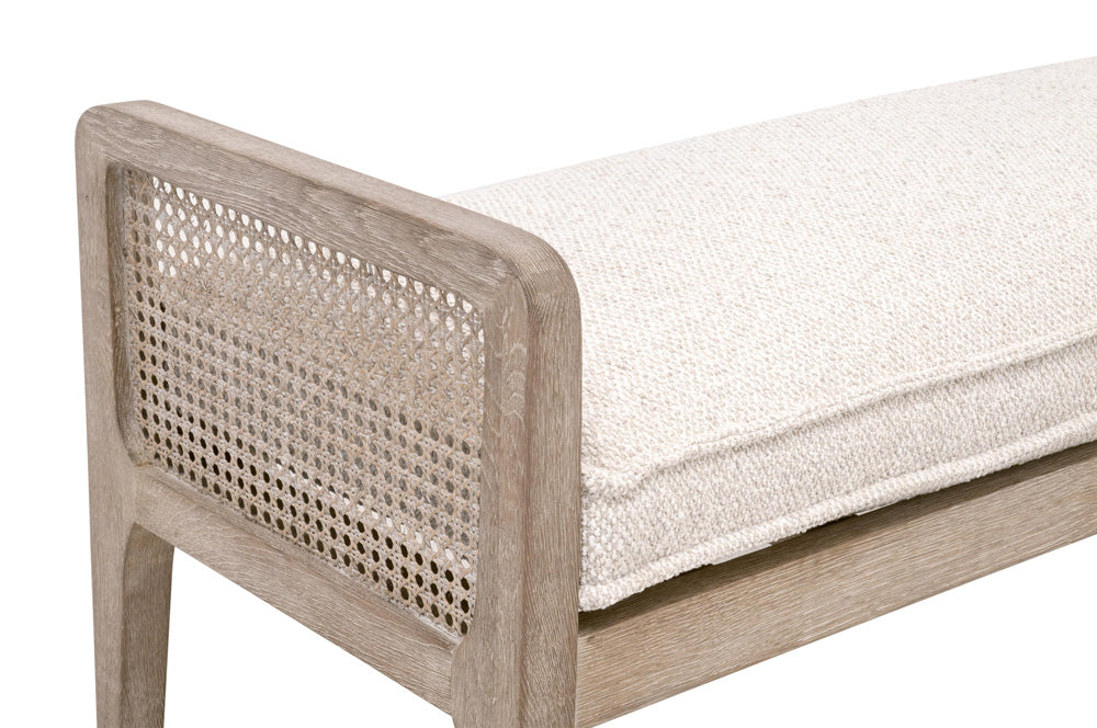 Essentials For Living - Stitch & Hand - Dining & Bedroom Leone Bench - 6698.LGLIN/NG view 4