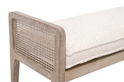 Essentials For Living - Stitch & Hand - Dining & Bedroom Leone Bench - 6698.LGLIN/NG view 4
