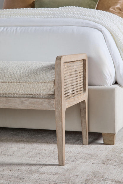 Essentials For Living - Stitch & Hand - Dining & Bedroom Leone Bench - 6698.LGLIN/NG view 7