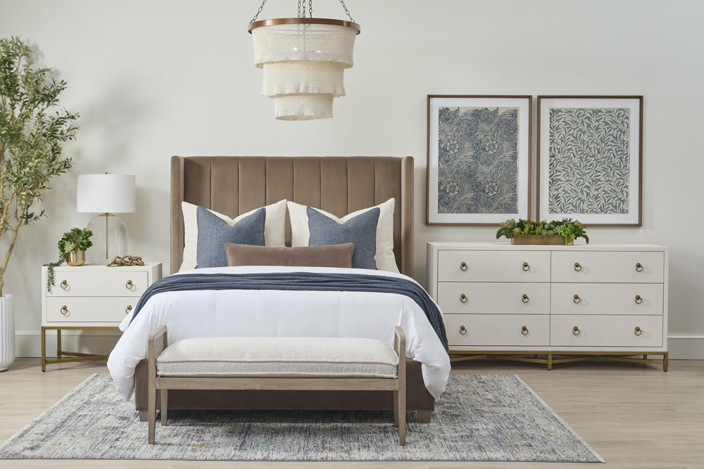 Essentials For Living - Stitch & Hand - Dining & Bedroom Leone Bench - 6698.LGLIN/NG view 11