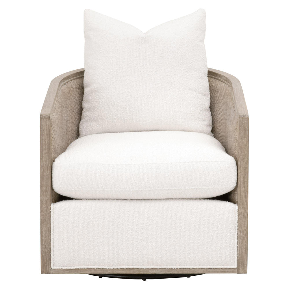 Essentials For Living - Stitch & Hand - Dining & Bedroom McGuire Swivel Club Chair - 6643.BOU-SNO/NG view 1