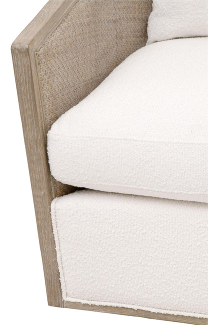 Essentials For Living - Stitch & Hand - Dining & Bedroom McGuire Swivel Club Chair - 6643.BOU-SNO/NG view 7