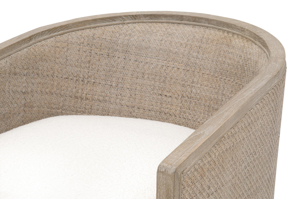 Essentials For Living - Stitch & Hand - Dining & Bedroom McGuire Swivel Club Chair - 6643.BOU-SNO/NG view 8