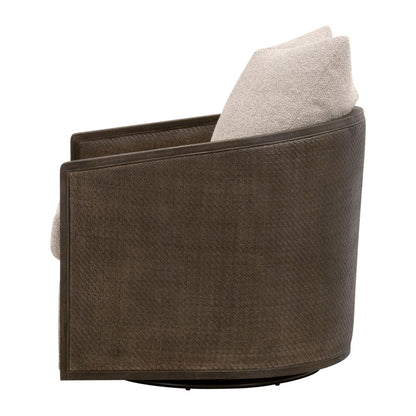 Essentials For Living - Stitch & Hand - Dining & Bedroom McGuire Swivel Club Chair - 6643.LGJUT/MBO view 3