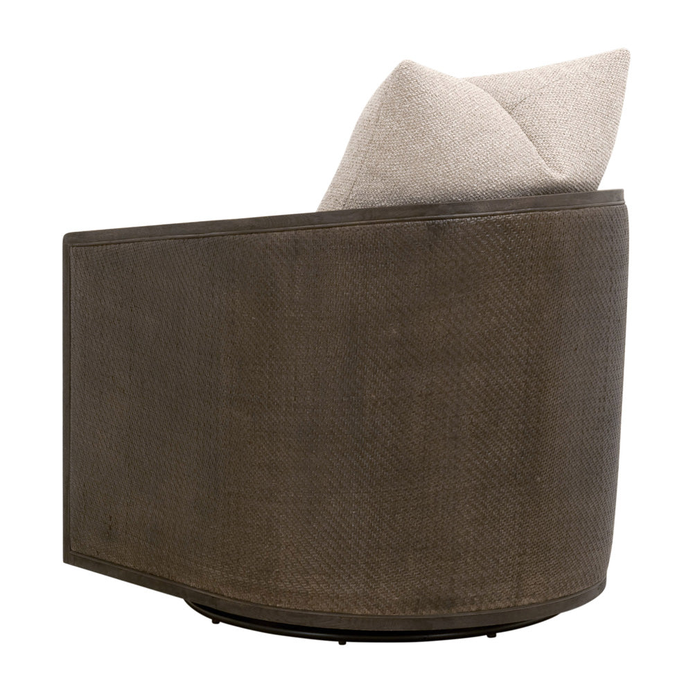 Essentials For Living - Stitch & Hand - Dining & Bedroom McGuire Swivel Club Chair - 6643.LGJUT/MBO view 4