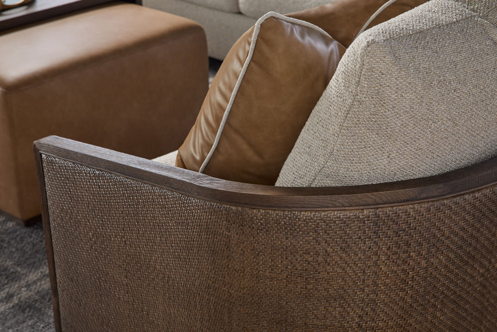Essentials For Living - Stitch & Hand - Dining & Bedroom McGuire Swivel Club Chair - 6643.LGJUT/MBO view 9