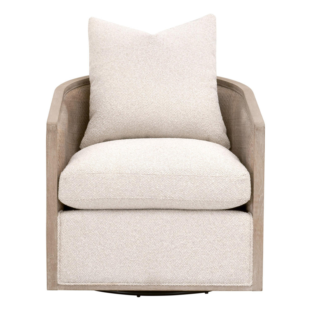 Essentials For Living - Stitch & Hand - Dining & Bedroom McGuire Swivel Club Chair - 6643.LGLIN/NG view 1