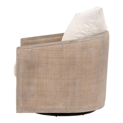 Essentials For Living - Stitch & Hand - Dining & Bedroom McGuire Swivel Club Chair - 6643.LGLIN/NG view 3