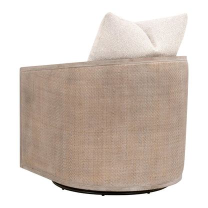 Essentials For Living - Stitch & Hand - Dining & Bedroom McGuire Swivel Club Chair - 6643.LGLIN/NG view 4
