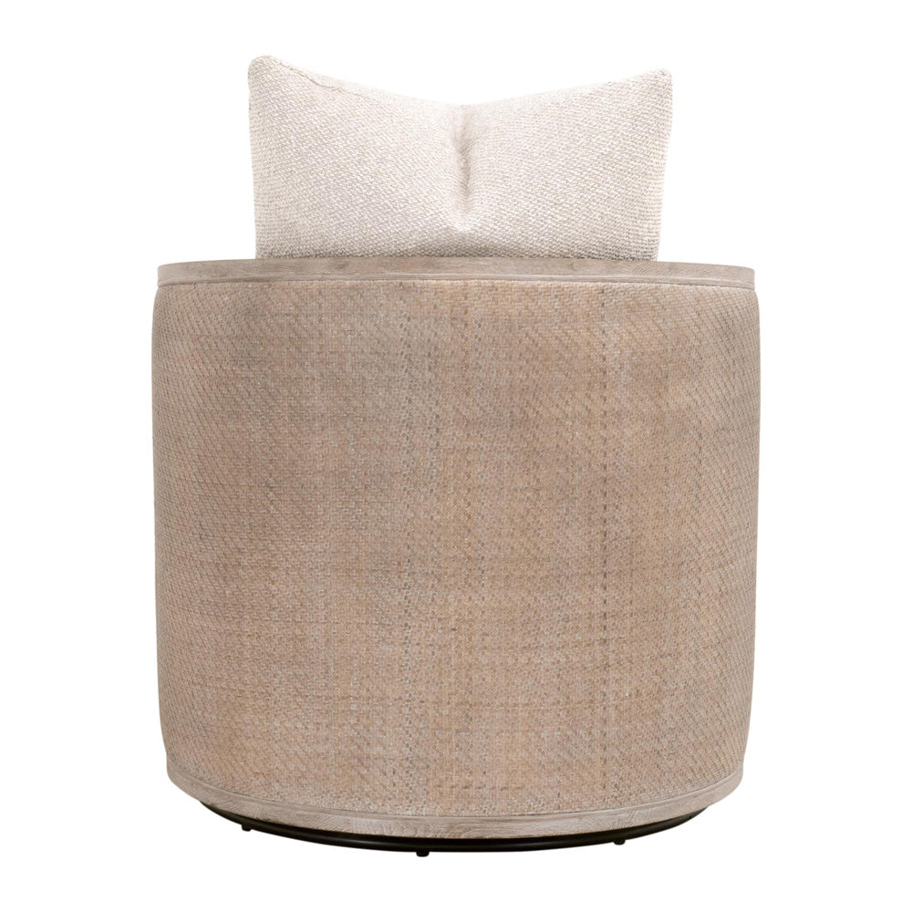 Essentials For Living - Stitch & Hand - Dining & Bedroom McGuire Swivel Club Chair - 6643.LGLIN/NG view 5