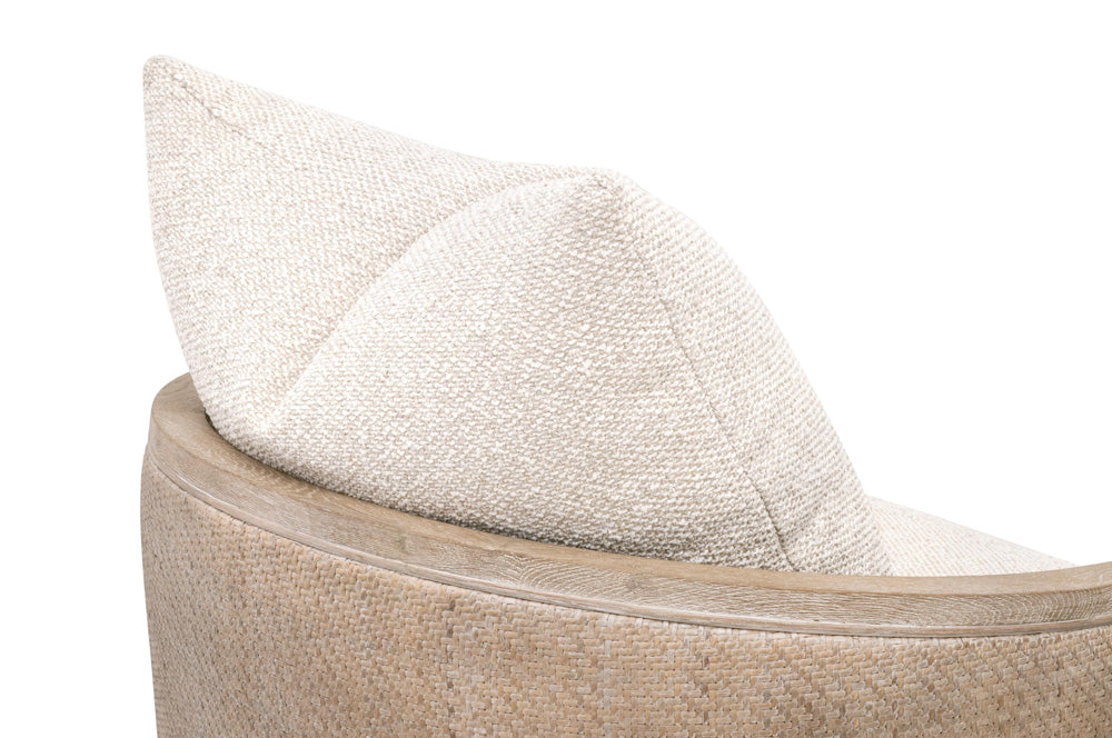 Essentials For Living - Stitch & Hand - Dining & Bedroom McGuire Swivel Club Chair - 6643.LGLIN/NG view 6