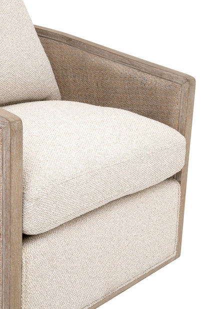 Essentials For Living - Stitch & Hand - Dining & Bedroom McGuire Swivel Club Chair - 6643.LGLIN/NG view 8