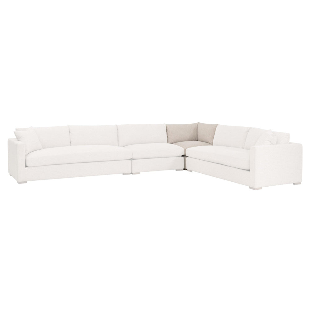 Essentials For Living - Stitch & Hand - Dining & Bedroom Newport Outdoor Modular Corner Chair - 6730-CRN.LSSND view 4