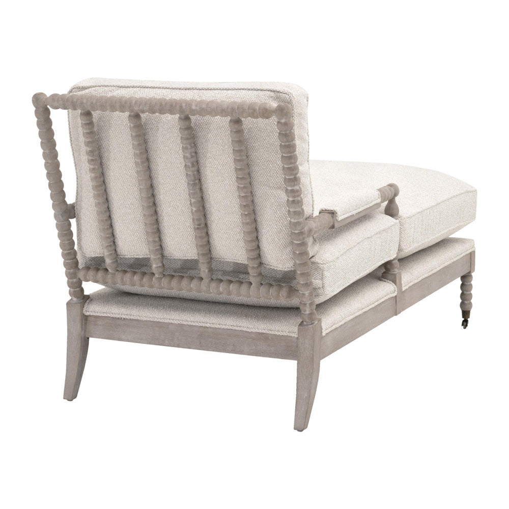 Essentials For Living - Stitch & Hand - Dining & Bedroom Rouleau Chaise Lounge - 6647.LGLIN/NG view 4